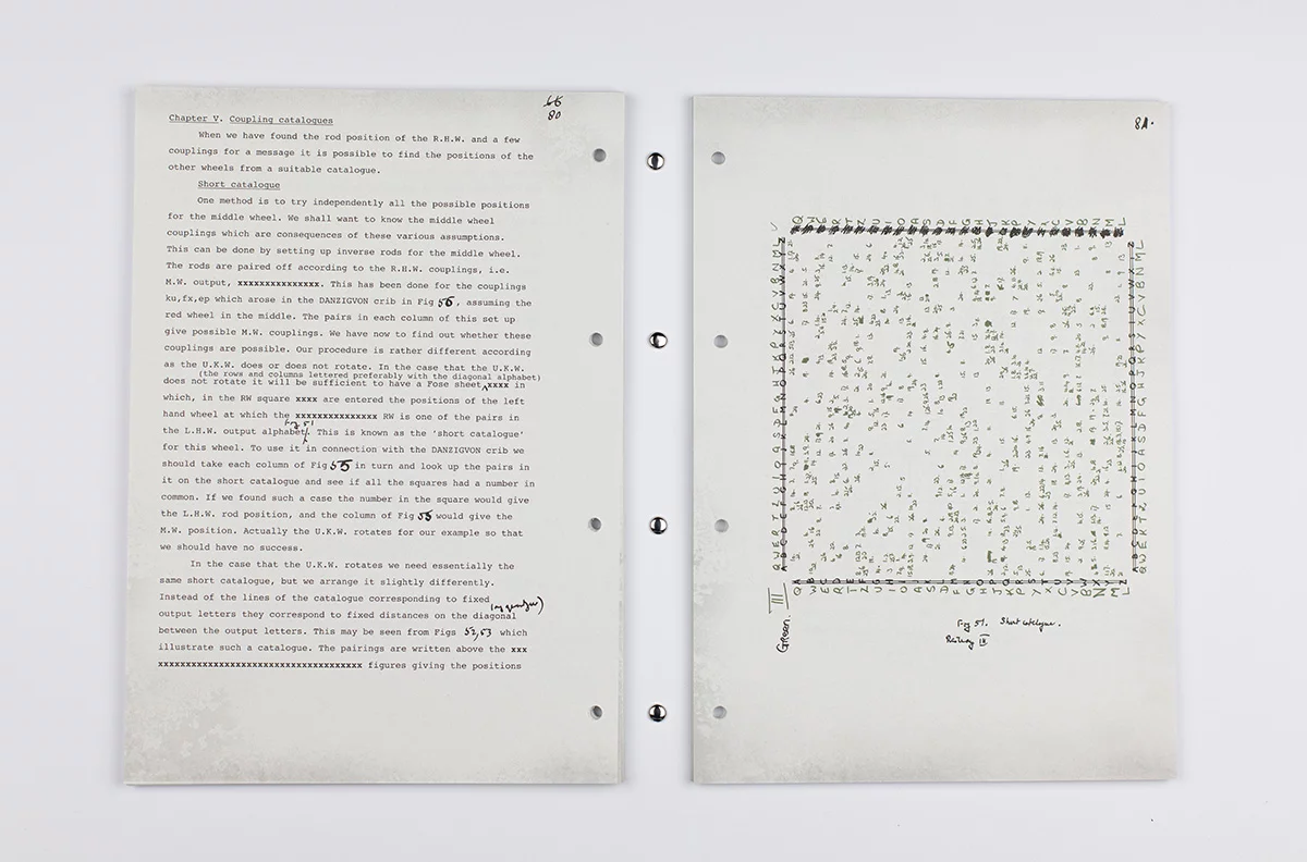 Alan Turing's Enigma Treatise: The Prof's Book — interior page