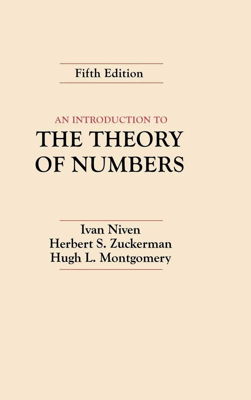 Cover: An Introduction to the Theory of Numbers by Ivan Niven, Herbert S. Zuckerman, Hugh L. Montgomery