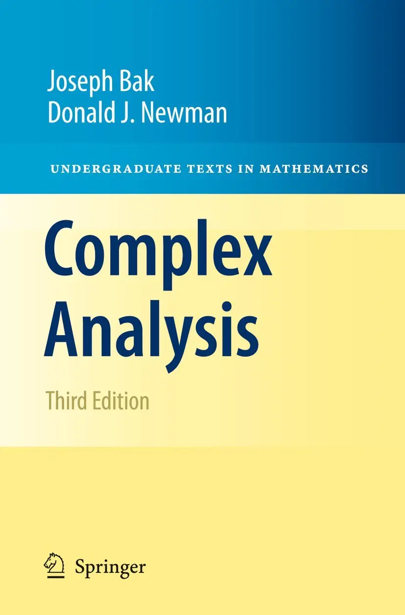 Cover: Complex Analysis by Joseph Bak, Donald J. Newman