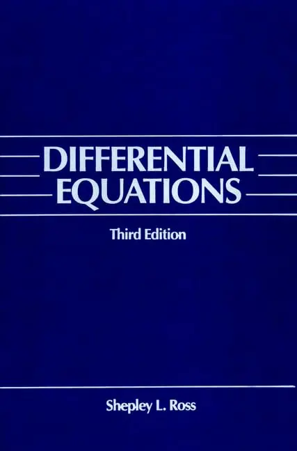 Cover: Differential Equations by Shepley L. Ross