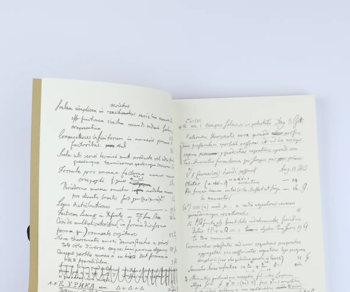 Gauss's Handwritten Notebooks — vectorized page