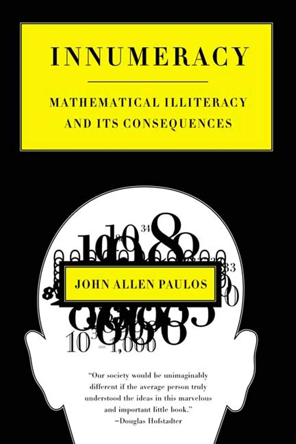 Cover: Innumeracy by John Allen Paulos