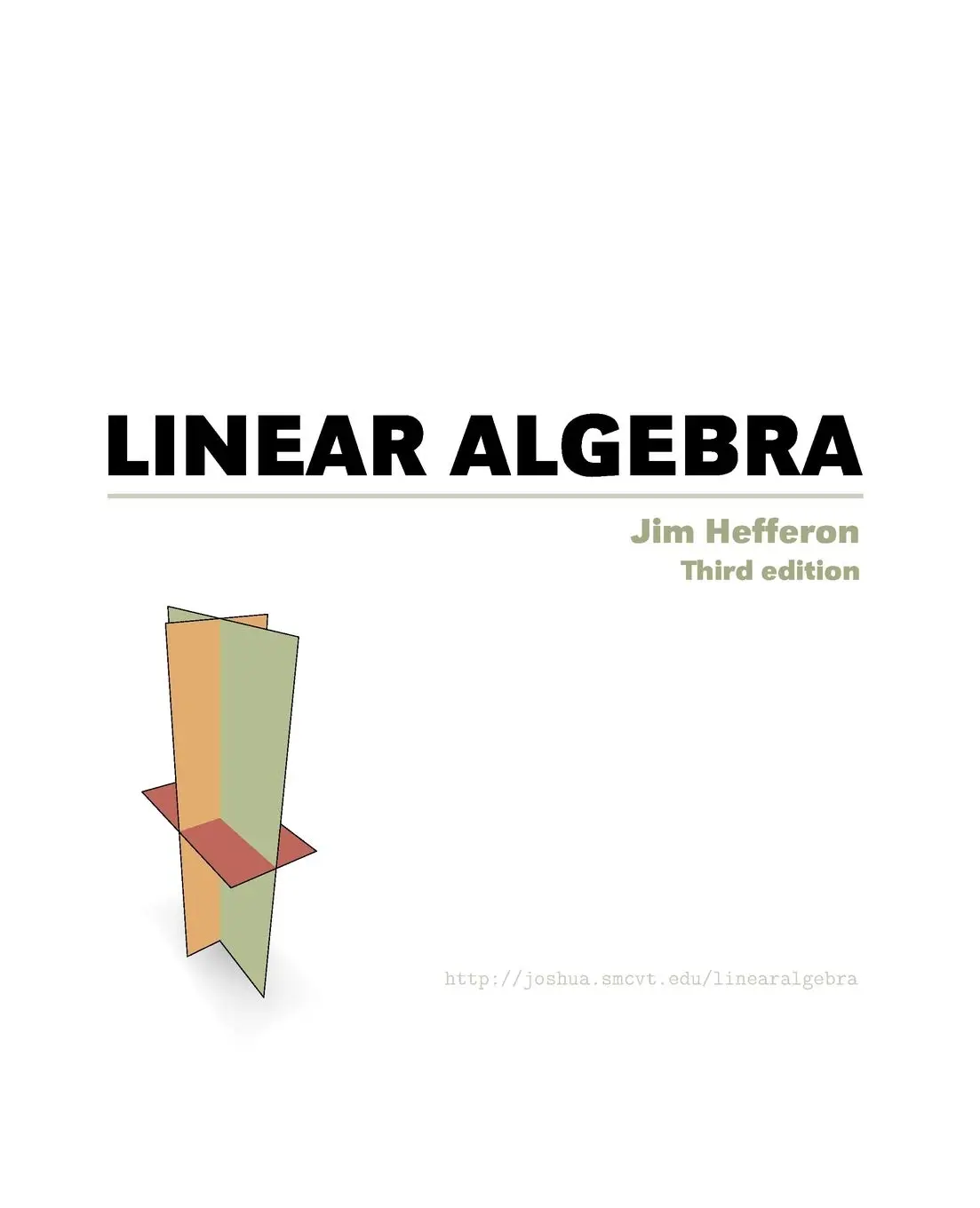 Cover: Linear Algebra by Jim Hefferon