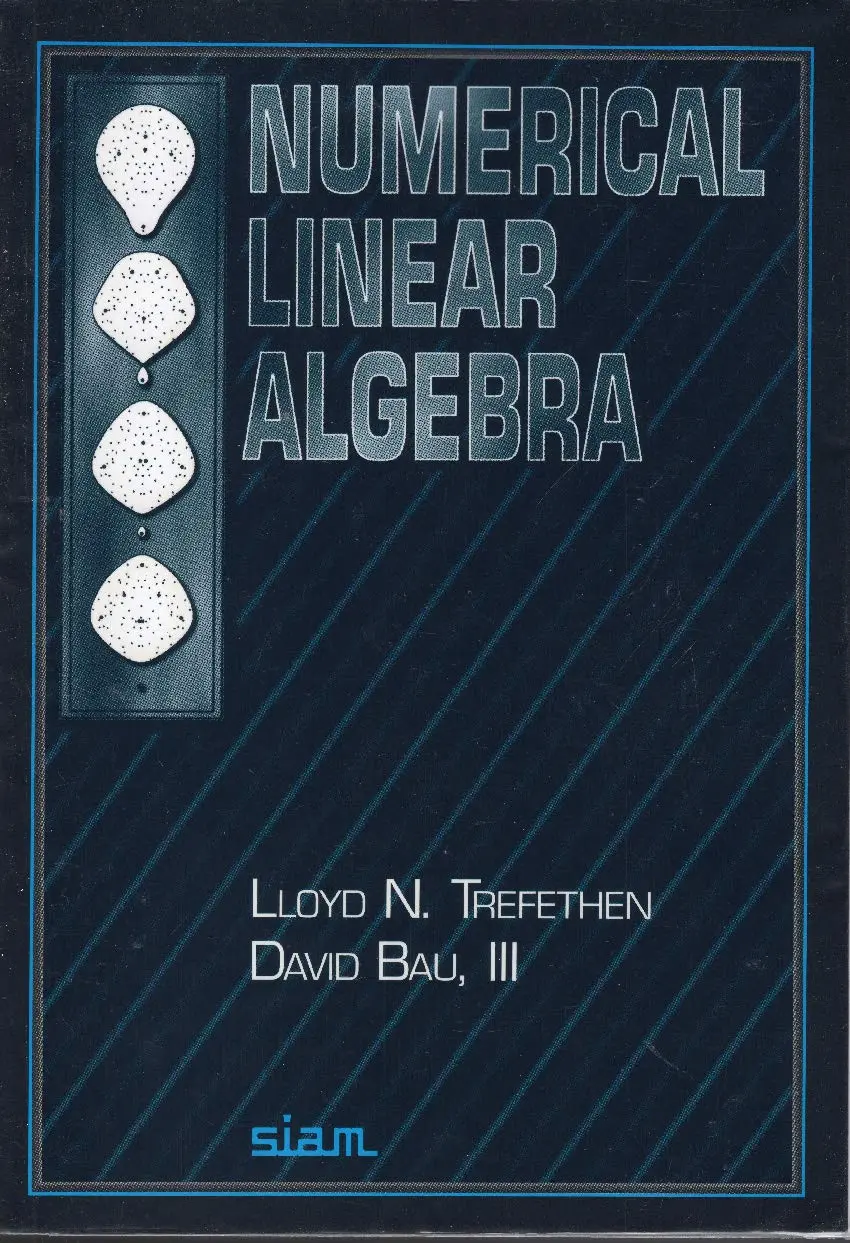 Cover: Numerical Linear Algebra by Lloyd N. Trefethen, David Bau III