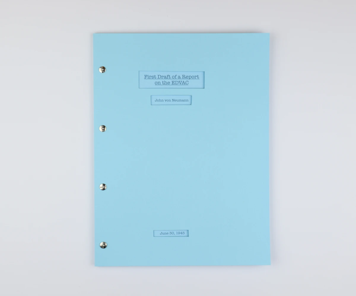 Von Neumann's EDVAC Report: The Blueprint for Every Computer — cover